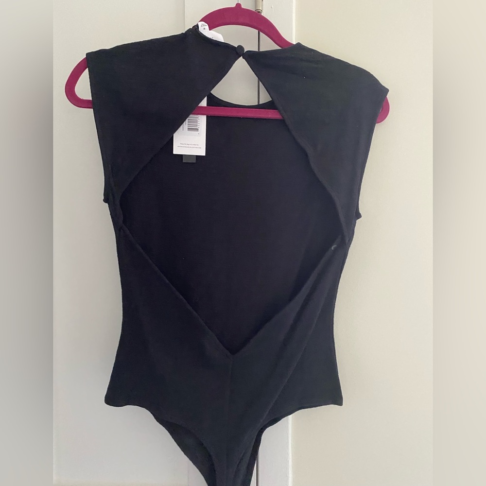 We Wore What Backless Short Sleeve Bodysuit
